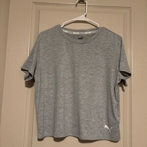Puma Heather Gray Performance Shirt Size Large